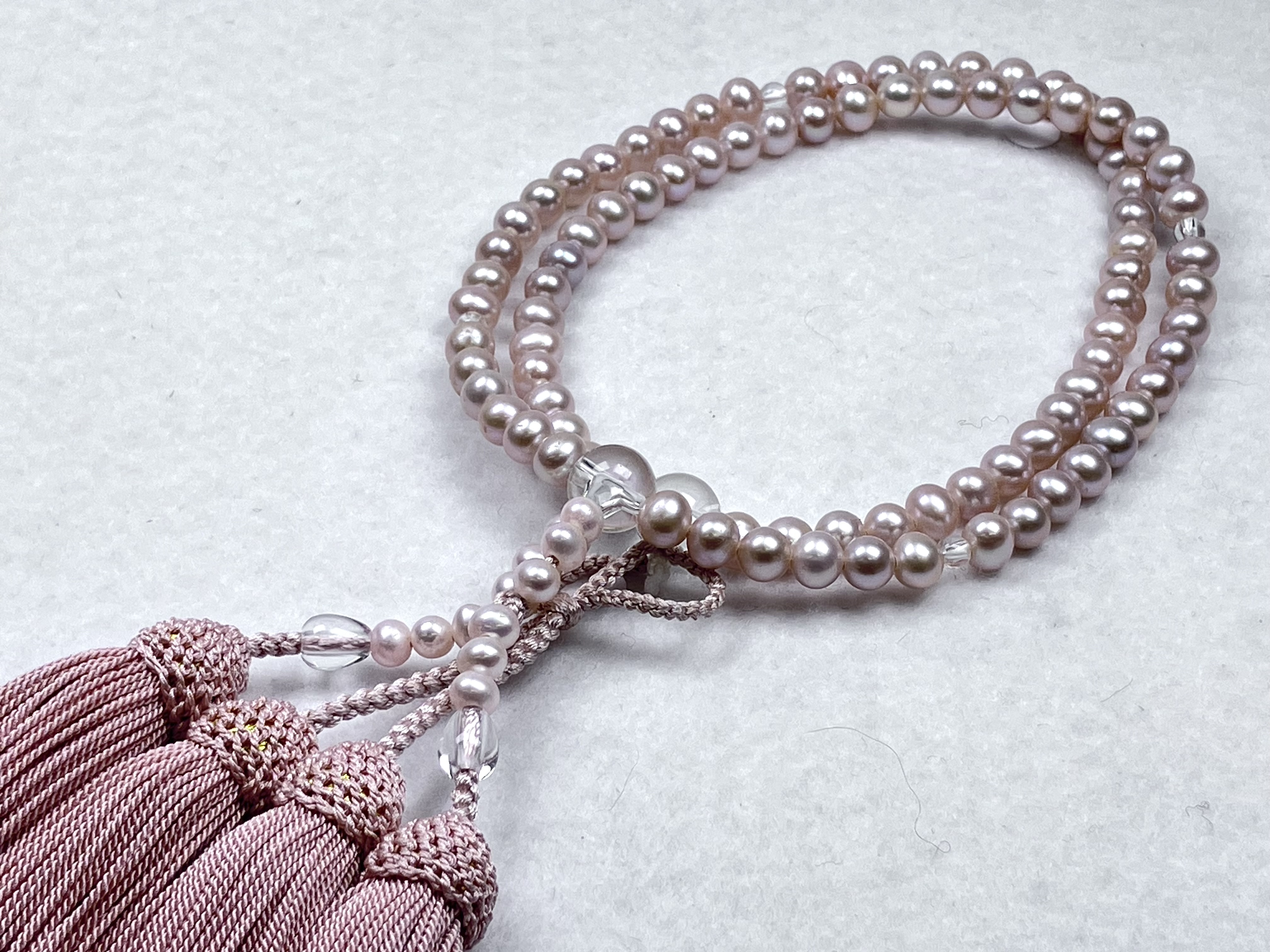 淡水真珠　本水晶仕立　８寸門徒　正絹頭房　浄土真宗