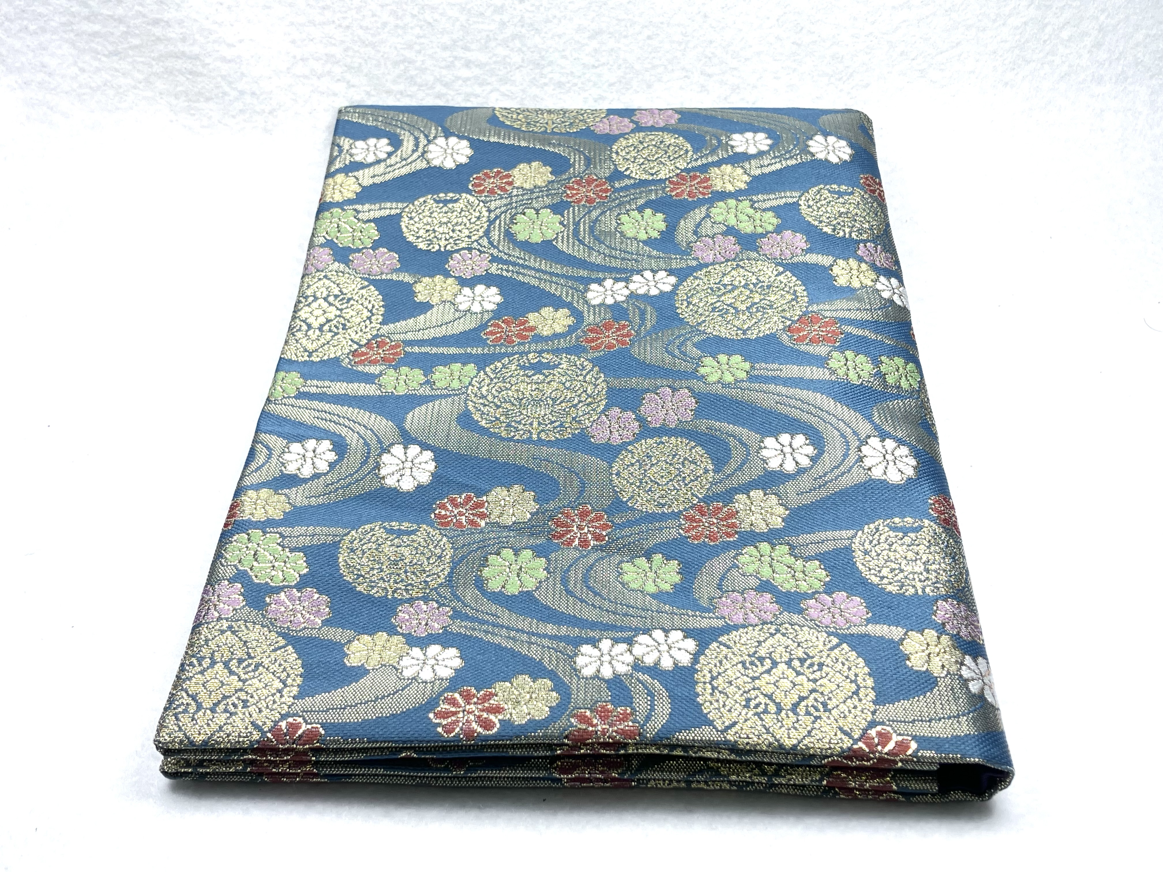 経本・念珠両袋　大（8寸）　流水東紋　紺