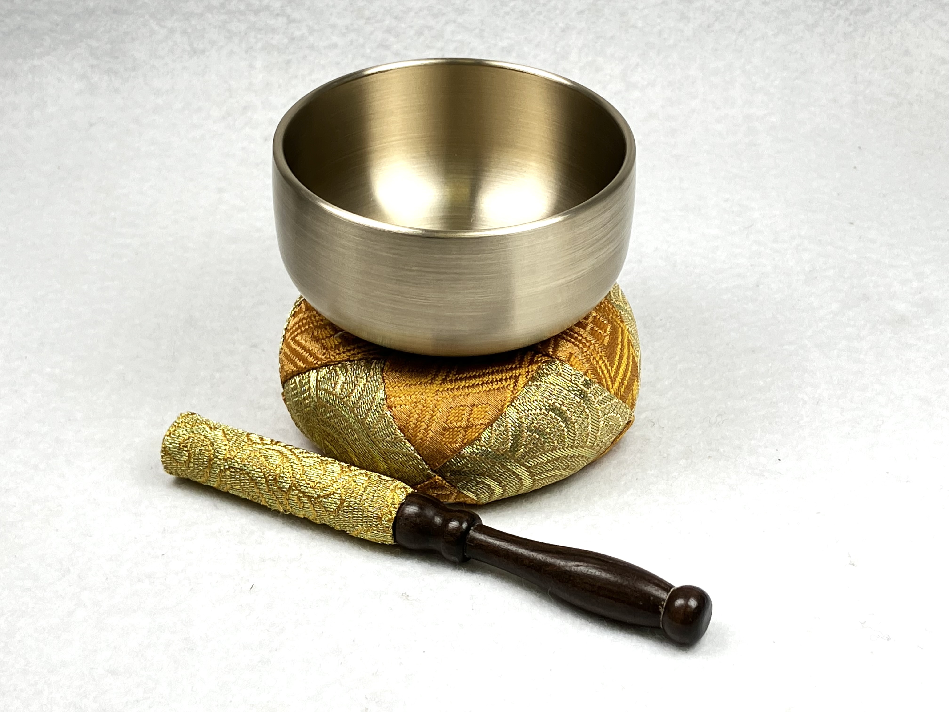 おりんセット　2.3寸　黄