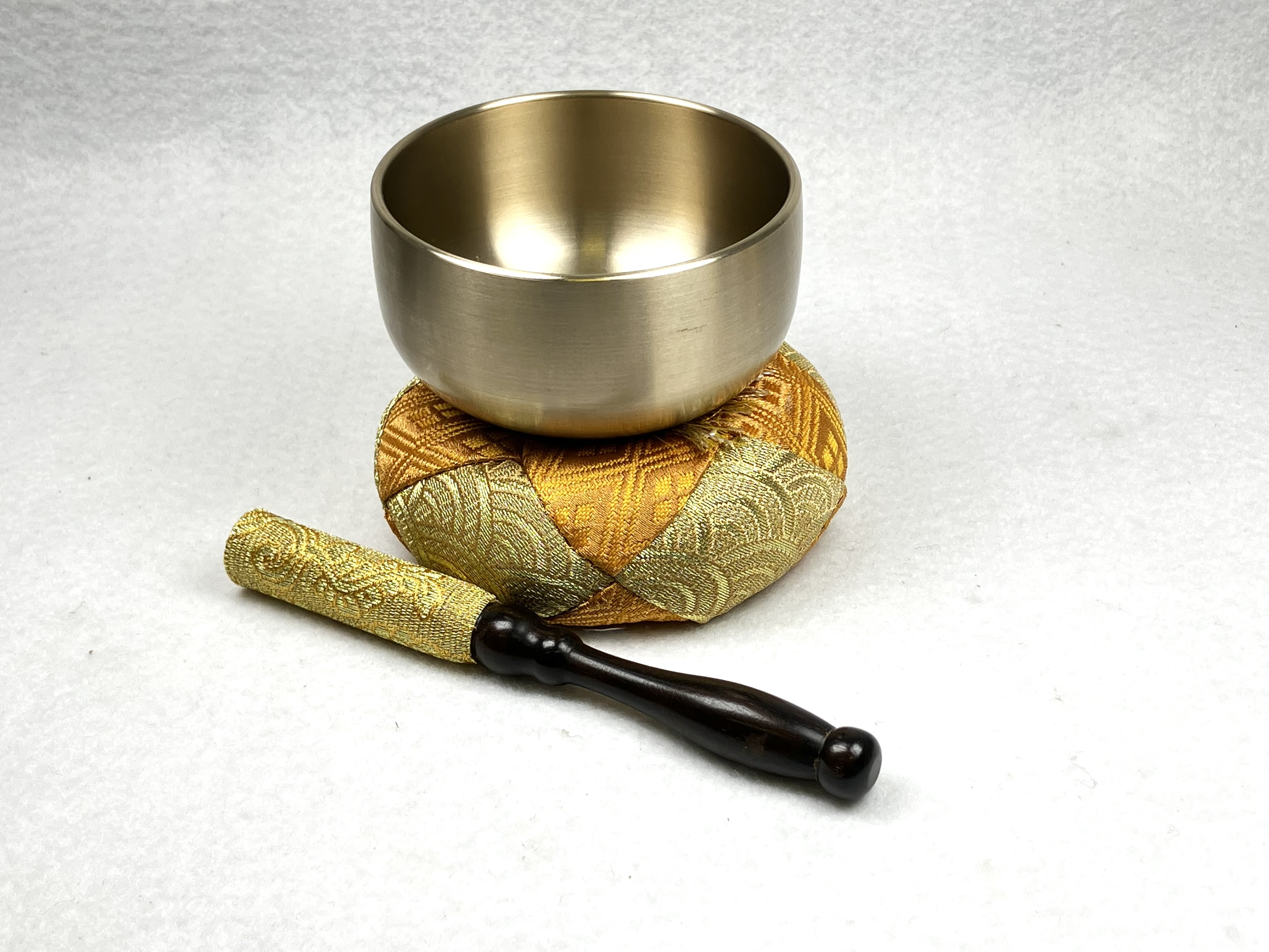 おりんセット　2.5寸　黄