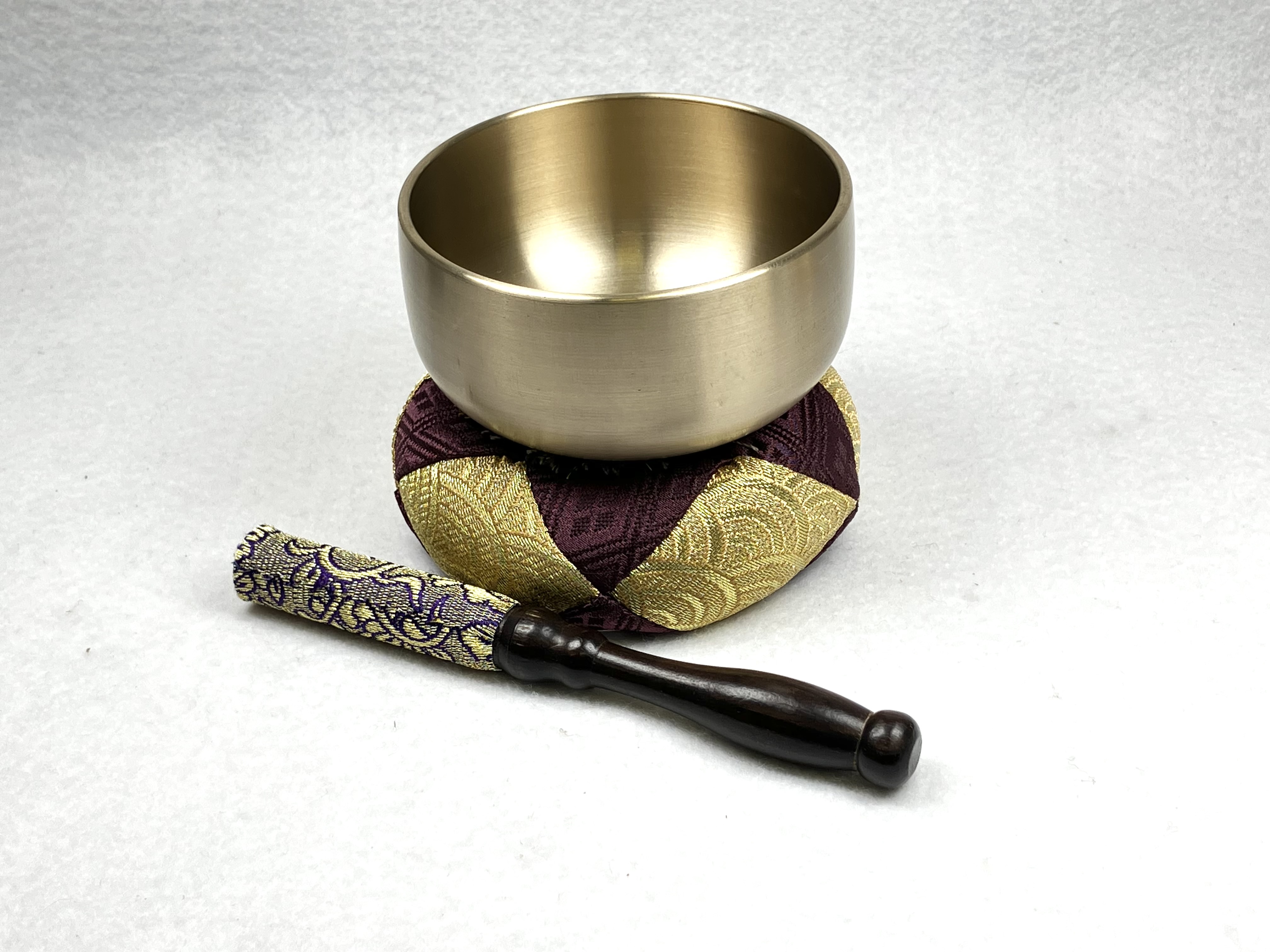 おりんセット　2.8寸　紫